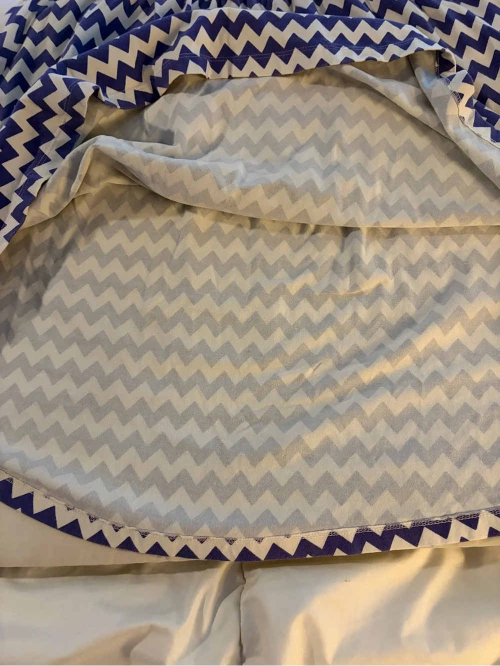 kate spade Blue and White Chevron Smocked Midi Dress with Cap Sleeves
